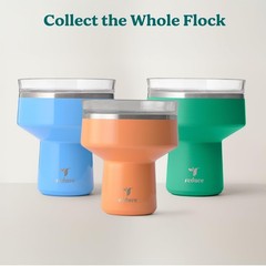 REDUCE Saltini 16 oz Insulated Cocktail Tumbler with Lid, Shatterproof