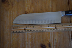 Wusthof Classic 7″ Santoku Knife 4183/17cm Stainless Hollow Edge- Excellent Cond