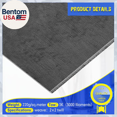 5 FT X 39.3” Carbon Fiber Fabric Roll Pure Fabric Carbon Fiber Sheet 2 X 2 Twil