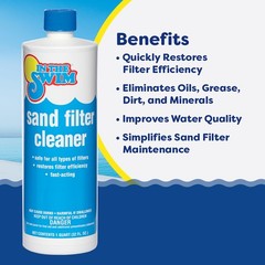 In The Swim Liquid Sand Filter Cleaner – 1 Quart – Fast-Acting Concentrated