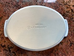 Le Creuset Classic White Glazed Stoneware Oval Baking Dish Casserole 10.5 x 8