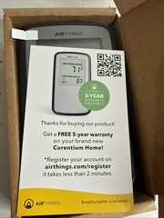 Airthings Corentium Home Digital Radon Gas Detector QRI