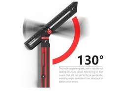Stair Tread Template Tool Aluminum Alloy Stair Tread Jig for Accurate Green Blk
