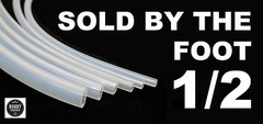 HIGH TEMP SILICONE TUBING 1/2″ .500 ID TUBE HOME BREWING KETTLE HOSE PER FOOT