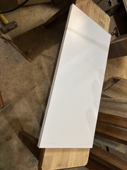 24 In. X 14 In. Classic White Wood Shelf