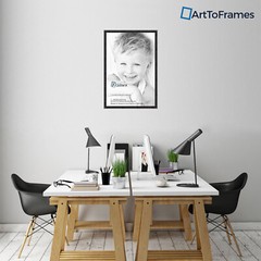 ArtToFrames Custom Picture Poster Frame Black 1.25″ Wide Wood 4625