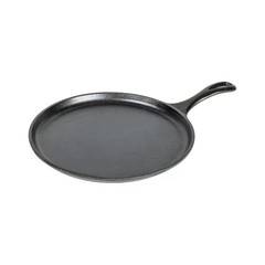 Lodge 10.5″ Cast Iron Griddle: Preseasoned Nonstick Crepe Pan, Smooth Surface &