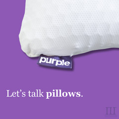 Purple Harmony Pillow – The Greatest Ever – Standard Size, Low / Medium / Tall