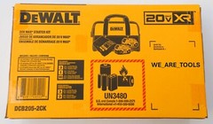 Dewalt 20V DCB205-2CK Starter Kit 2) DCB205 5.0 Batteries, Rapid Charger & Bag
