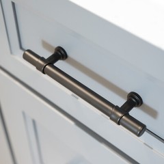 Black Modern Cabinet Handles T Bar Pulls Kitchen Drawer Hardware Stainless Steel