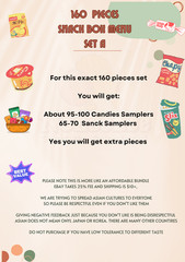 160 Piece Asian Snack & Candy Box Japanese Korean Chinese, Asian Treats Fun Box