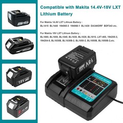 2PACK For Makita 18Volt 8.0Ah LXT Li-Ion Battery BL1860B BL1830 BL1850 /Charger