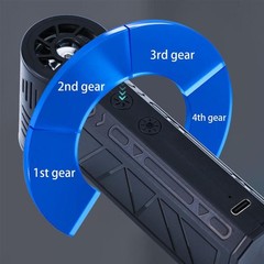 Electric Air Duster Cordless Mini Jet snow Blower Portable Turbo Fan with LED