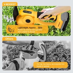 2-in-1 Cordless Hedge Shrubbery Trimmer Grass Shear For DeWALT 20V MAX Battery