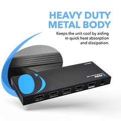 OREI UltraHD 4K @ 60 Hz HDMI Splitter 1 in 4 Out HDMI 2.0 UHDS-104
