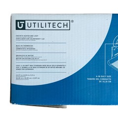 Utilitech Heater 1.5-Sone 80-CFM White Lighted Bathroom Fan/Heater #0498842