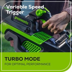 Greenworks 80V 800CFM Leaf Blower w/ 4Ah Battery 2A Charger & Shoulder Strap