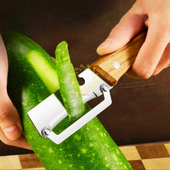 1-3x Stainless Steel Peeler with Wooden Handle Fruit and Vegetable Slicer 2026
