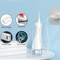 USB Charging Cable for Water Flosser Portable Cordless Oral 1 Pack, White