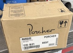 Porcher Marquee Undermount Square Biscuit Vitreous China No Hole 12120-00.071