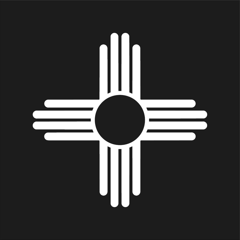 New Mexico Zia Symbol Decal symbol Window State Flag sun Vinyl Sticker