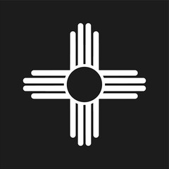New Mexico Zia Symbol Decal symbol Window State Flag sun Vinyl Sticker