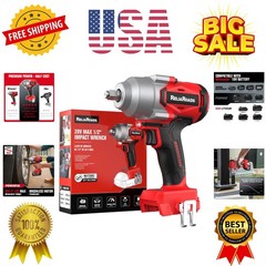 900 Ft-lbs Cordless Impact Wrench, 1/2 Inch Impact Gun Compatible MilWauke 18…