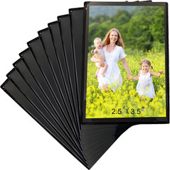 8 Pack 2.5X3.5 Inch Magnet Photo Frame for Refrigerator, Magnetic Picture Holder