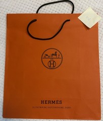 Authentic Large Hermes Shopping Bags (8 qty) 16.5” W x 18.5H ” x 6.75”D