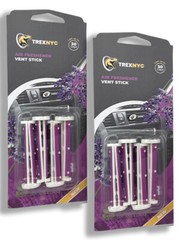 TrexNYC Car Air Fresheners Vent Stick, Fragrance up to 30 days, Lavender, 2 PK