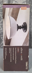 allen + roth Leigh 12.5-in Matte black Indoor 1 -Light Semi-flush Mount Light Me