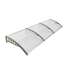 Window Awning Front Door Eaves Canopy Polycarbonate Roof Cover 40” /80”/120”