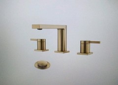 Mr. Faucet 2-Handle Wide Spread Bathroom Sink Faucet w/ Drain Assembly (k0088bg)
