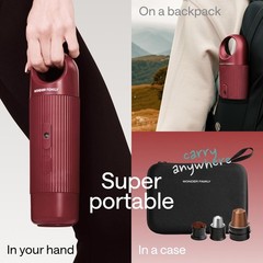 Portable Espresso Machine Travel Coffee Maker for Pods & Grounds Mini 5 Cup Make