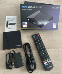 We2USat K3 PRO Android 10 TV Box 4GB+32GB | 6K UHD Streaming | WiFi 6