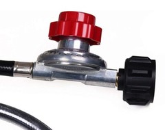 5′ LP Propane Gas Regulator Set Propane 0-20 PSI Adjustable Regulator QCC1/Type1