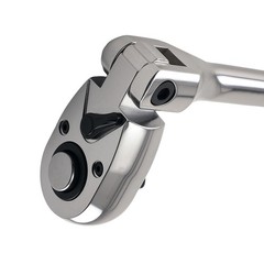 1/2in Drive Extra Long Flex Ratchet Handle 24in 72 Teeth Reversible Chrome