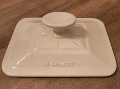 Le Creuset Premium Stoneware Terrine (pearl)28oz (6.5″x4.5″) BO211-16 (rare item