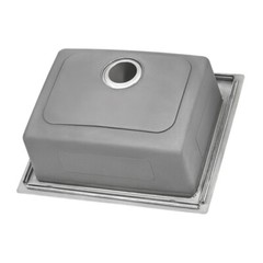 Ruvati 23″x20″ Drop-in Topmount 16 Gauge Single Bowl Kitchen Sink- RVM5923