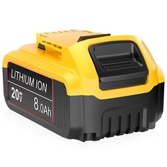 2x 8.0Ah Li-ion Battery For DeWalt 20V Max DCB200 DCB206-2 DCB205-2 20Volt Tool