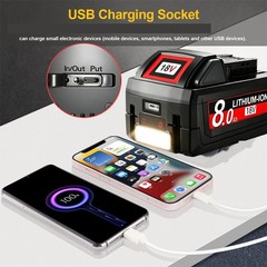 For Milwaukee for M18 18V 12.0Ah Extended Lithium 48-11-1880 Battery & Charger