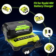 For Ryobi 40V 6 Ah Lithium Ion Battery 40-Volt OP40605VNM OP40602 /Rapid Charger