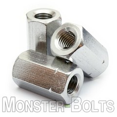 Stainless Steel Hex Coupling Nuts, A2 / 18-8 DIN 6334 – Metric M5 M6 M8 M10 M12