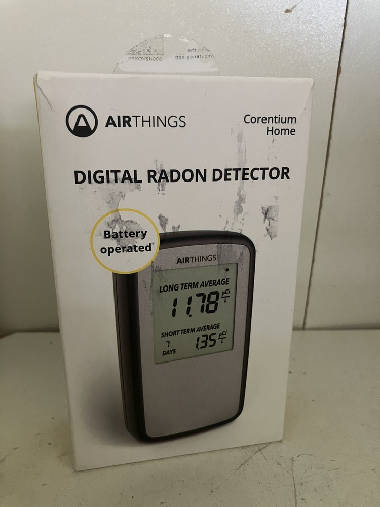 Airthings Corentium Home Radon Detector, Battery Operated – NEW