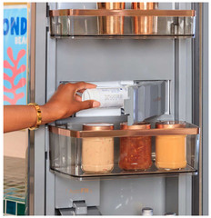 GE Café 36″ 4-Door French Door Counter-Depth Fridge with Indoor Water Dispenser