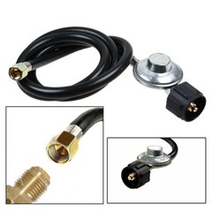 LP Regulator & Gas Hose with 1 PSIG Constant Pressure Valve for Cooker & Grill