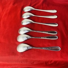 Pfaltzgraff Stainless 18/8 SONYA Oval Tea Spoons Glossy Flatware 6.75in