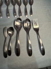 Oneida Stafford 63 Piece Set Satin Stainless 18/10 EUC Read Description
