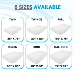 Zippered Mattress Encasement Waterproof Protector Hypoallergenic Mattress Cover