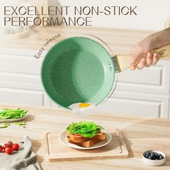 Nonstick Frying Pan Skillet, 8 Inch Non Stick Egg Pan Omelet Frying Pans 100%…